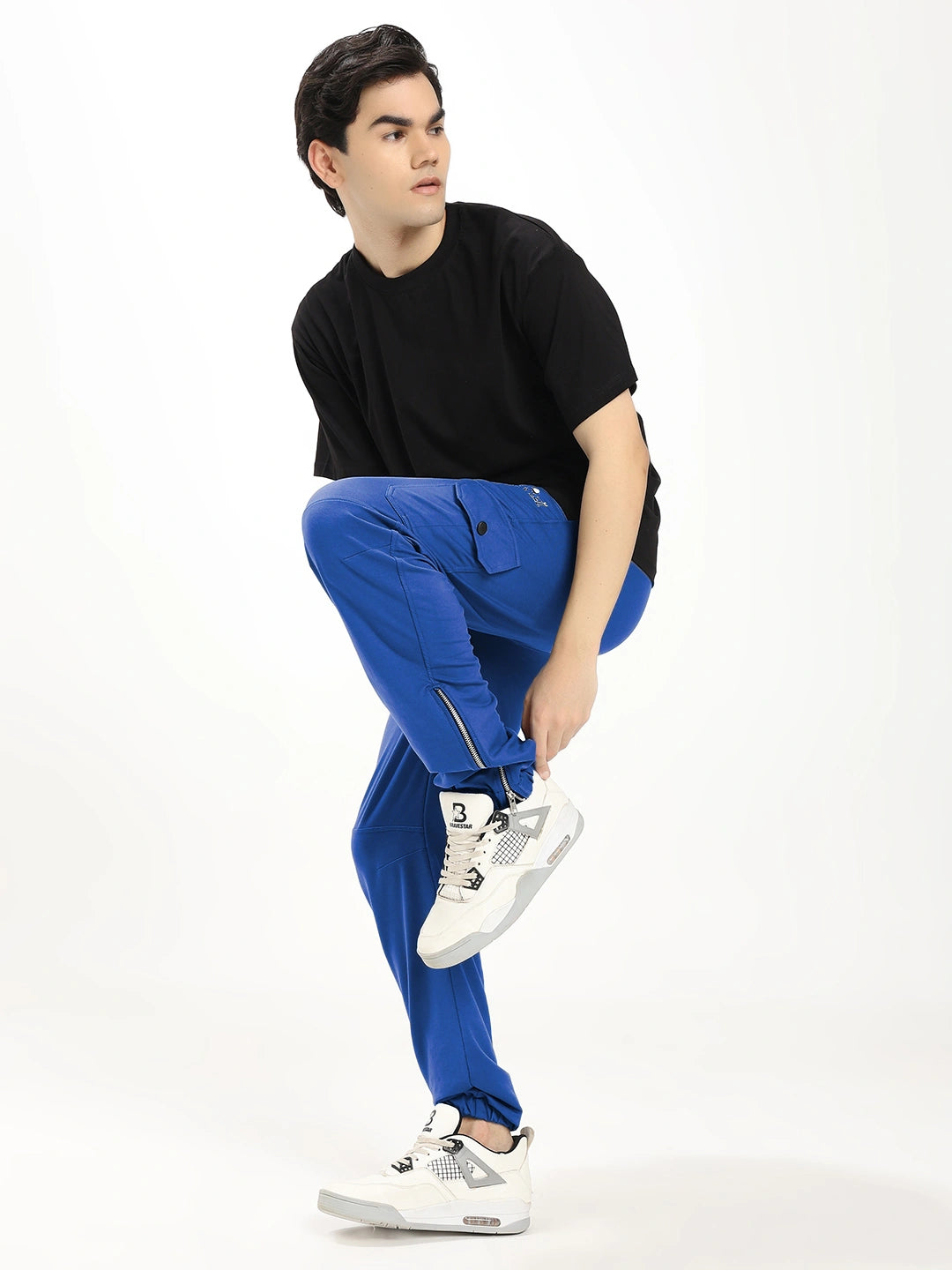 Resteez Men's Premium Cargo Track Pant | Relaxed Fit