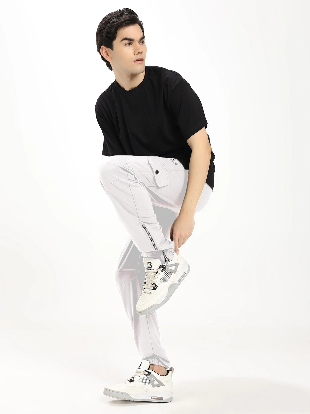 Resteez Men's Premium Cargo Track Pant | Relaxed Fit