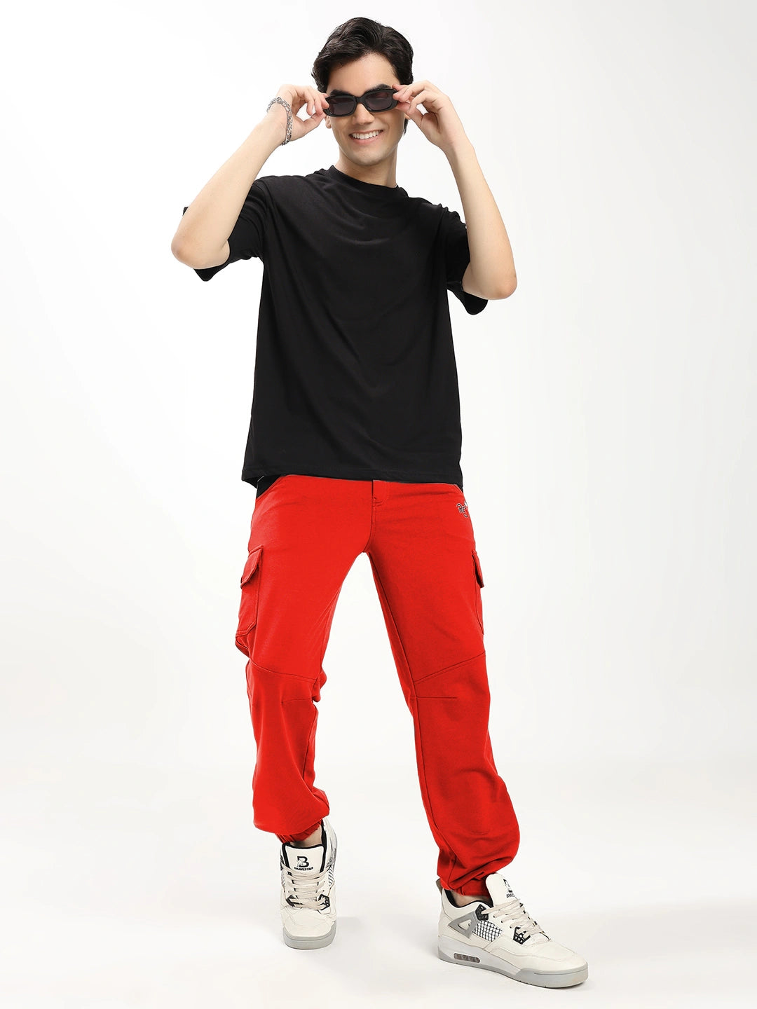 Resteez Men's Premium Cargo Track Pant | Relaxed Fit