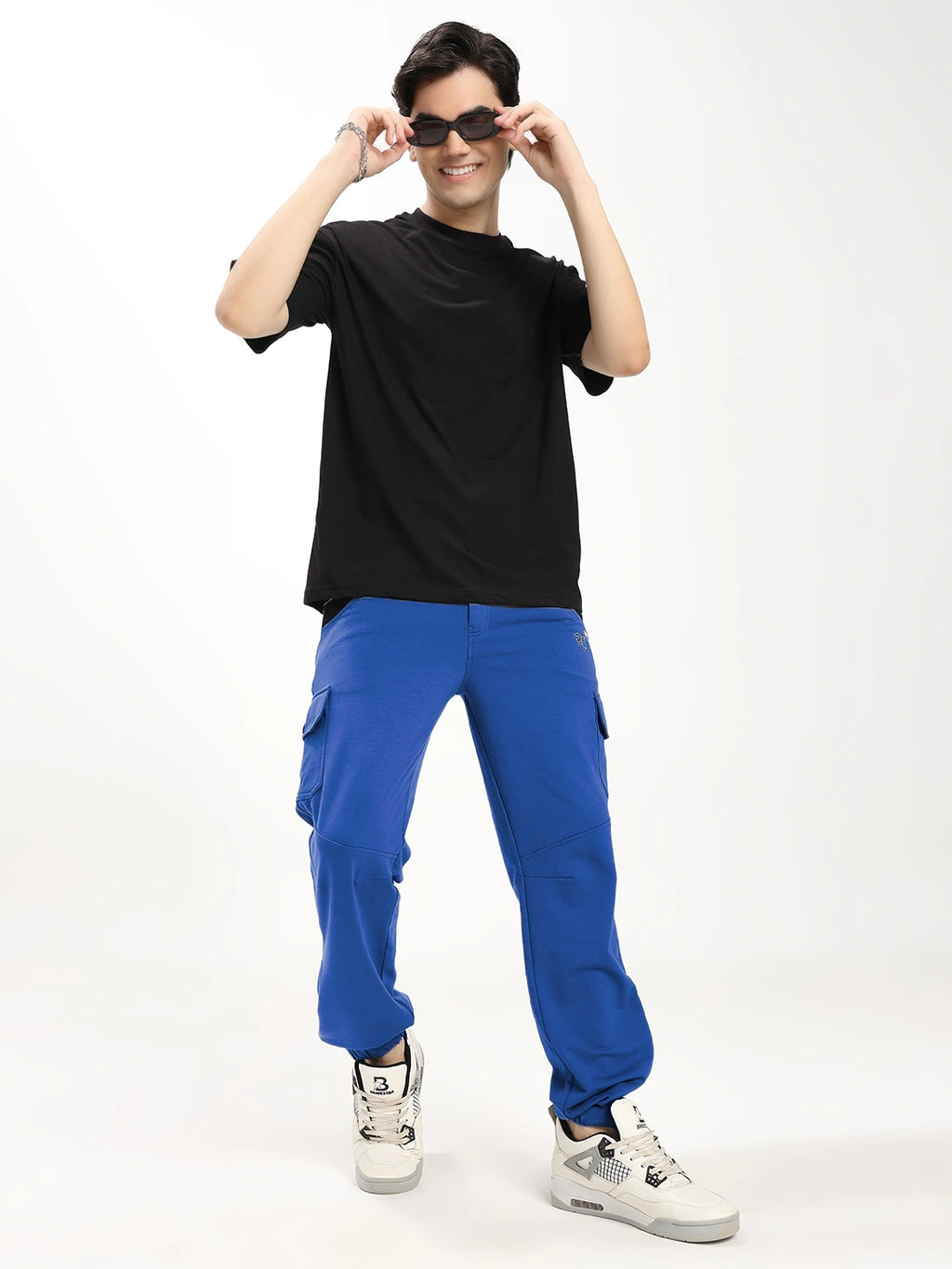 Resteez Men's Premium Cargo Track Pant | Relaxed Fit