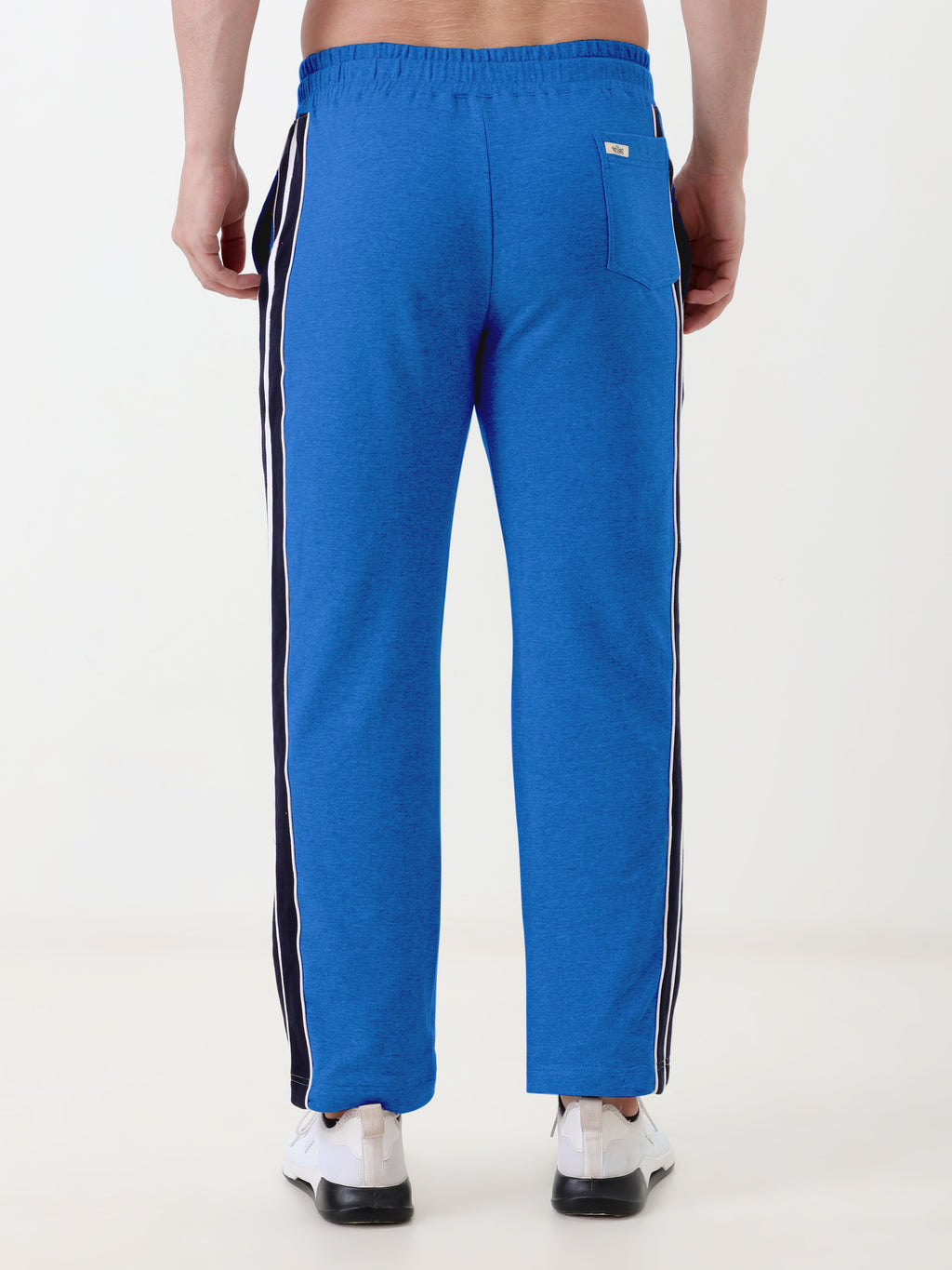 Men's Solid Regular Fit Track Pants with Side Stripe | Elastic Waist | Casual & Sports Lower