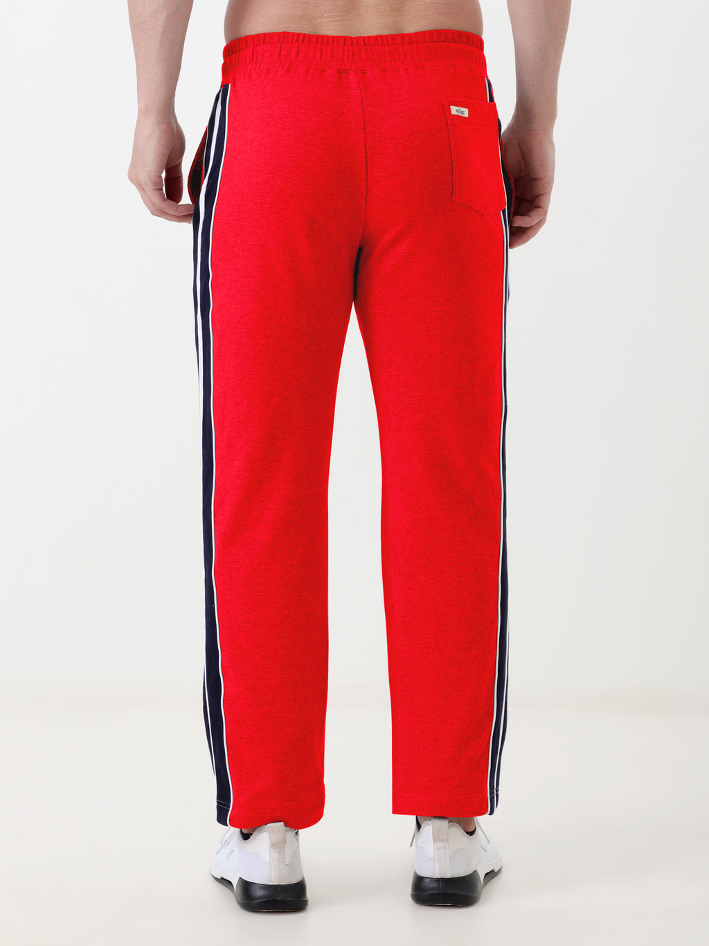 Men's Solid Regular Fit Track Pants with Side Stripe | Elastic Waist | Casual & Sports Lower