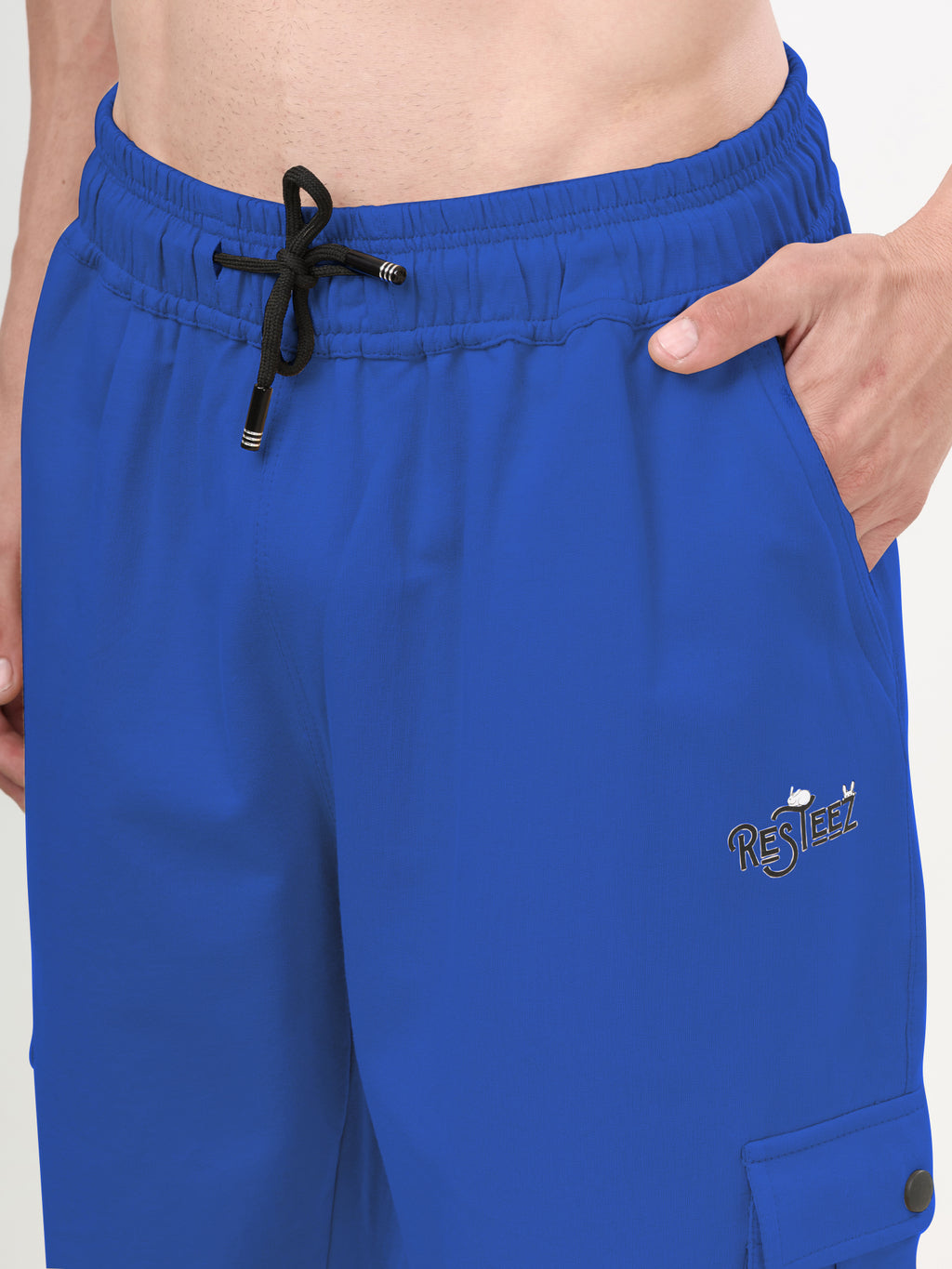 Men's Relaxed Fit Cargo Track Pants with Utility Pockets & Adjustable Drawstring