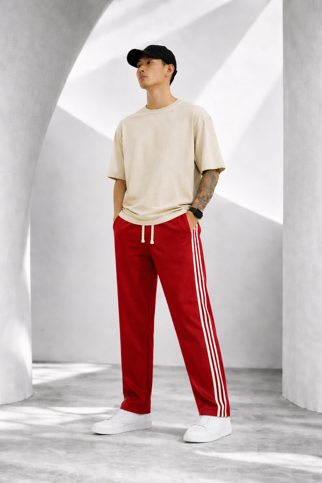Men Relaxed Fit Training Track Pants