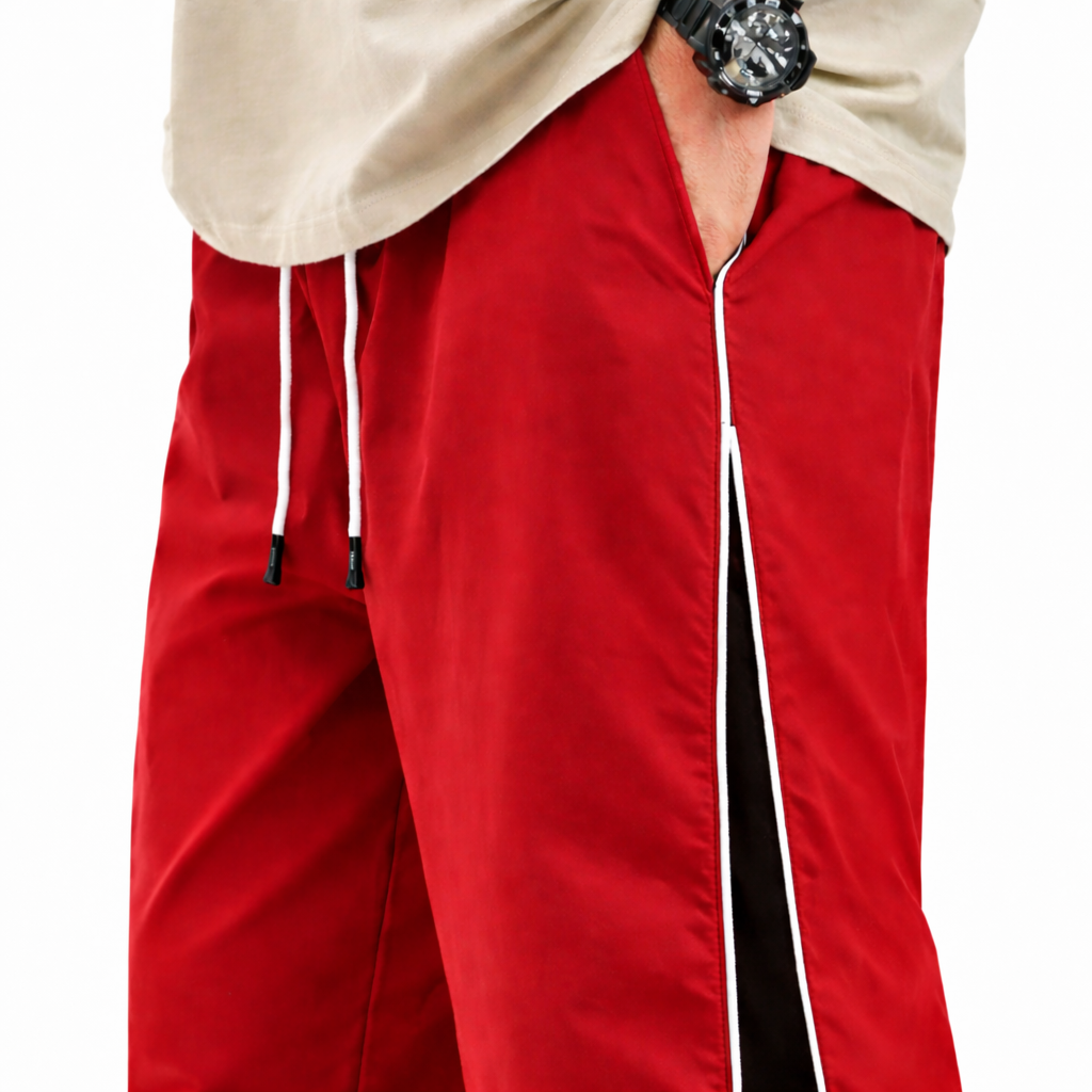 Men's Regular Fit Side Panel Track Pant | Drawstring Sports Lower