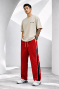 Men's Regular Fit Side Panel Track Pant | Drawstring Sports Lower