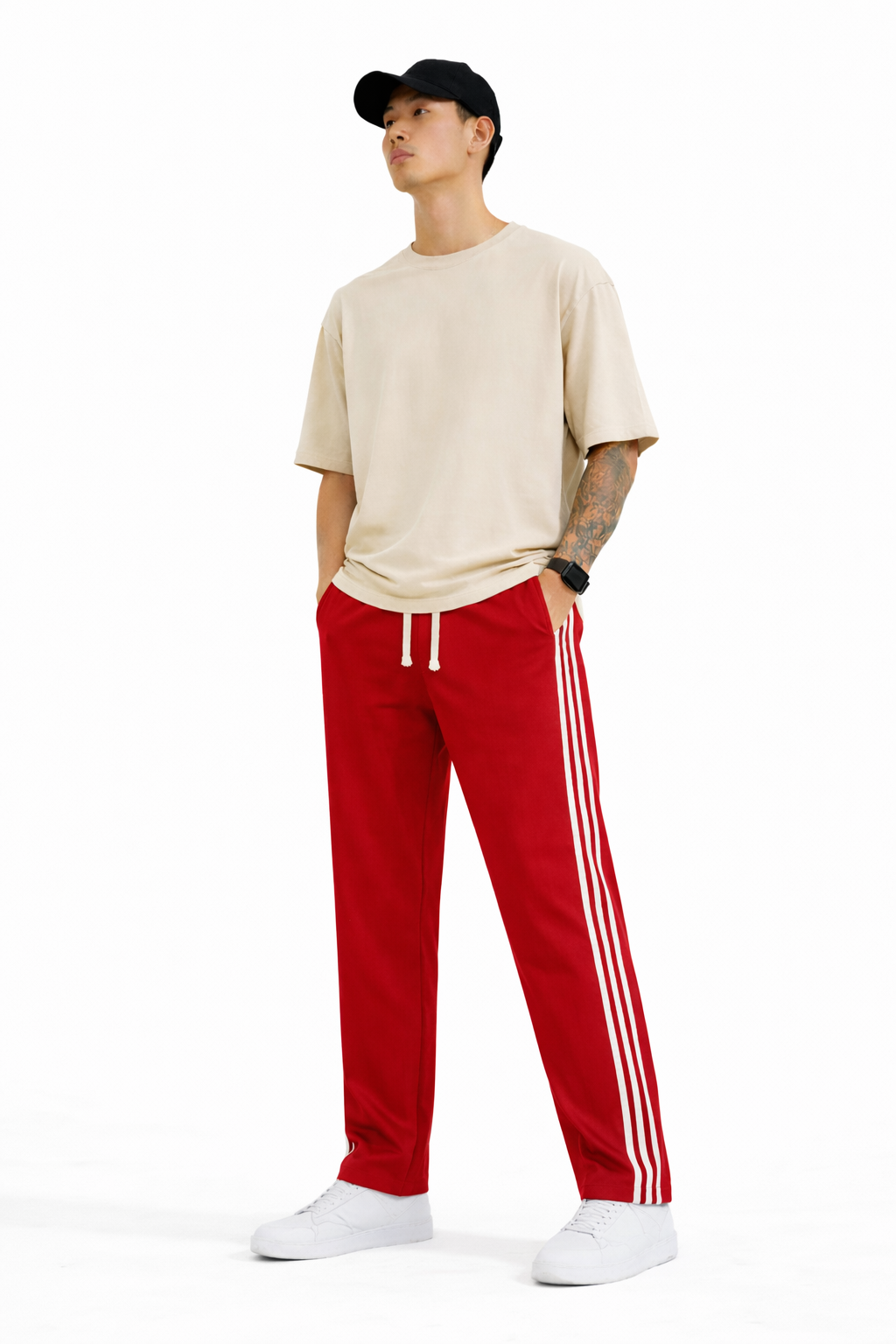 Men Relaxed Fit Training Track Pants
