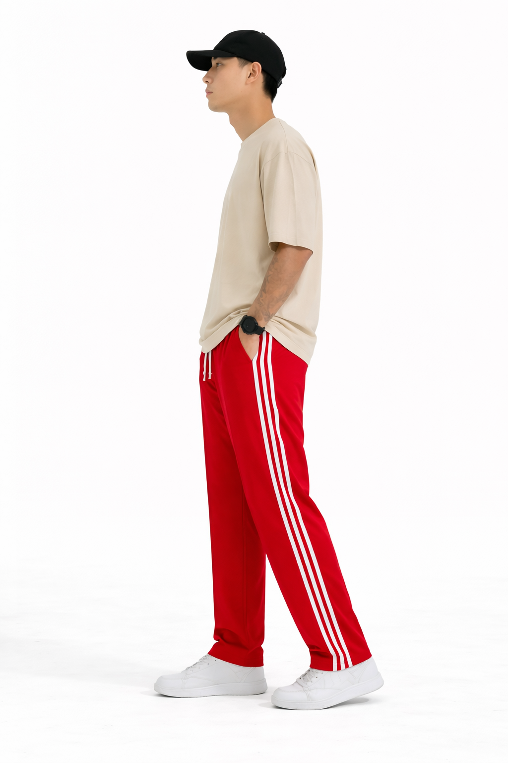 Men Relaxed Fit Training Track Pants