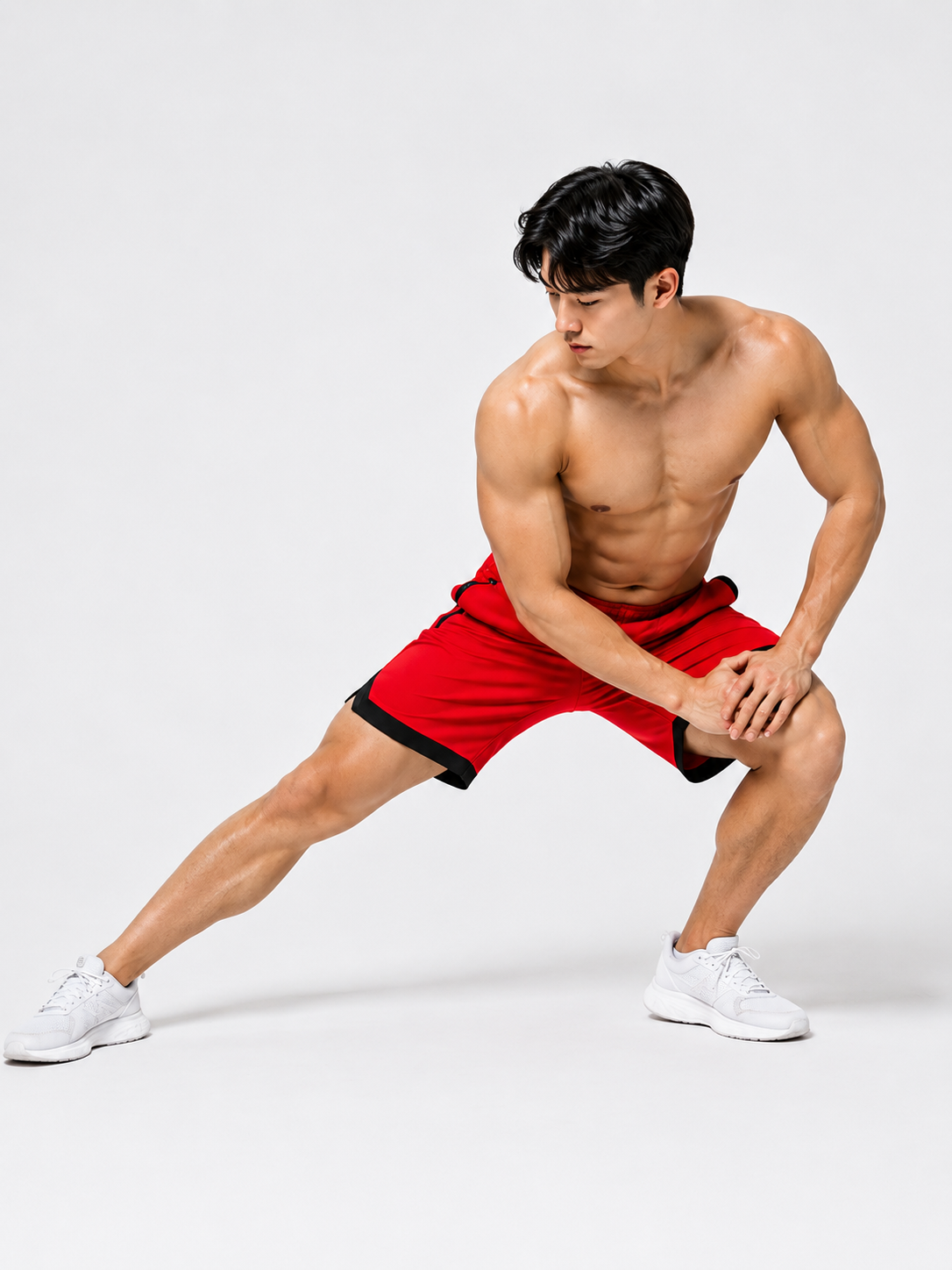 Resteez Men's Premium Active Flex Gym & Running Shorts with Zipper Pocket