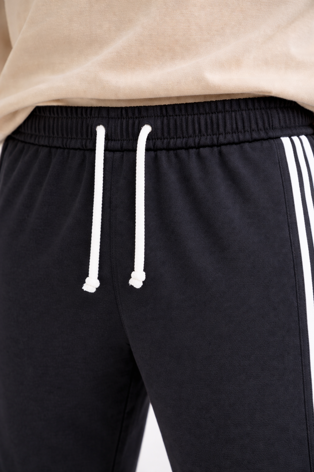 Men's Regular Fit Triple Side Stripe Track Pant | Drawstring Sports Lower