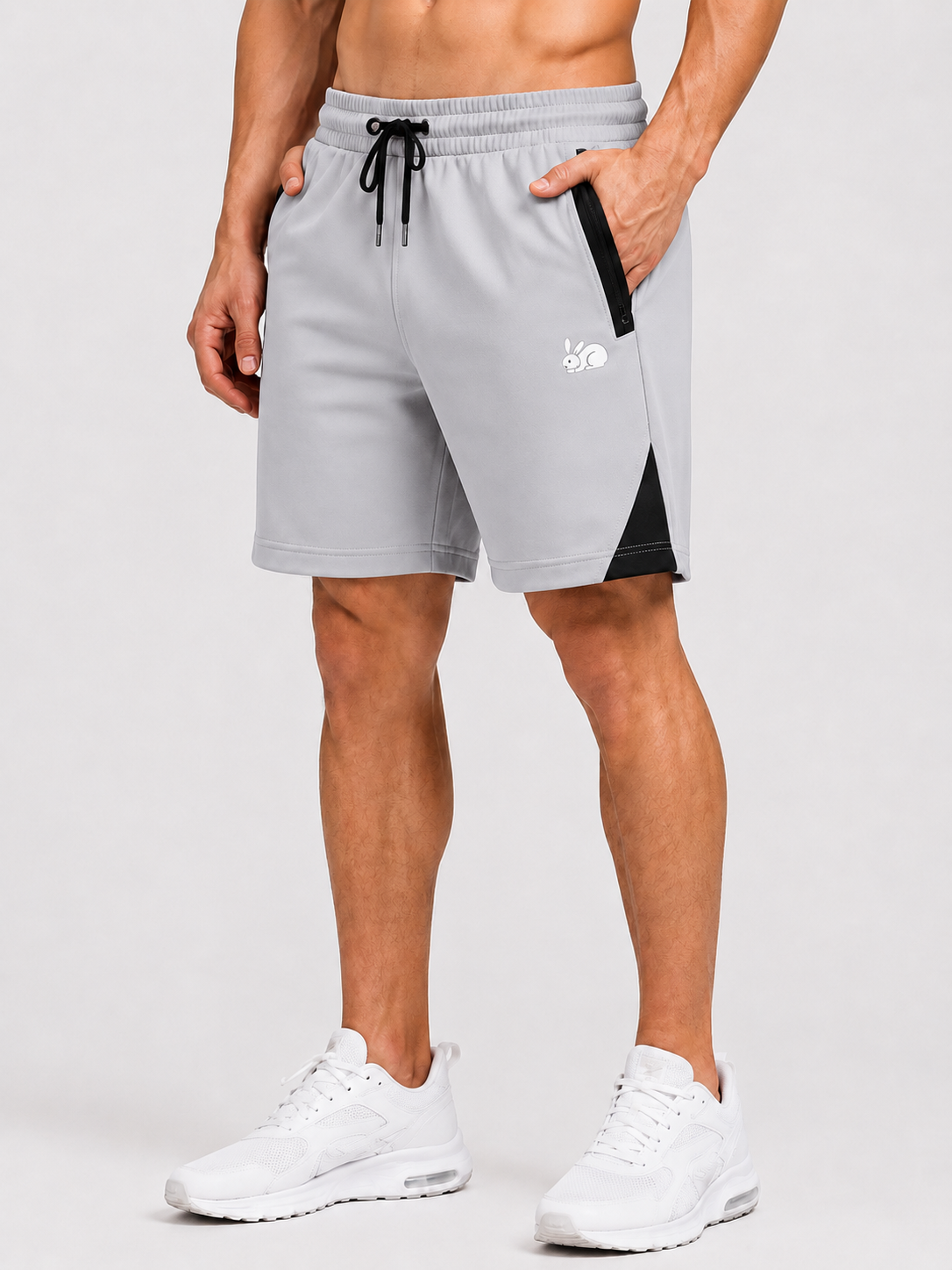 Men's Performance Sports Shorts with Elastic Waist | Active Gym Running Shorts | Regular Fit