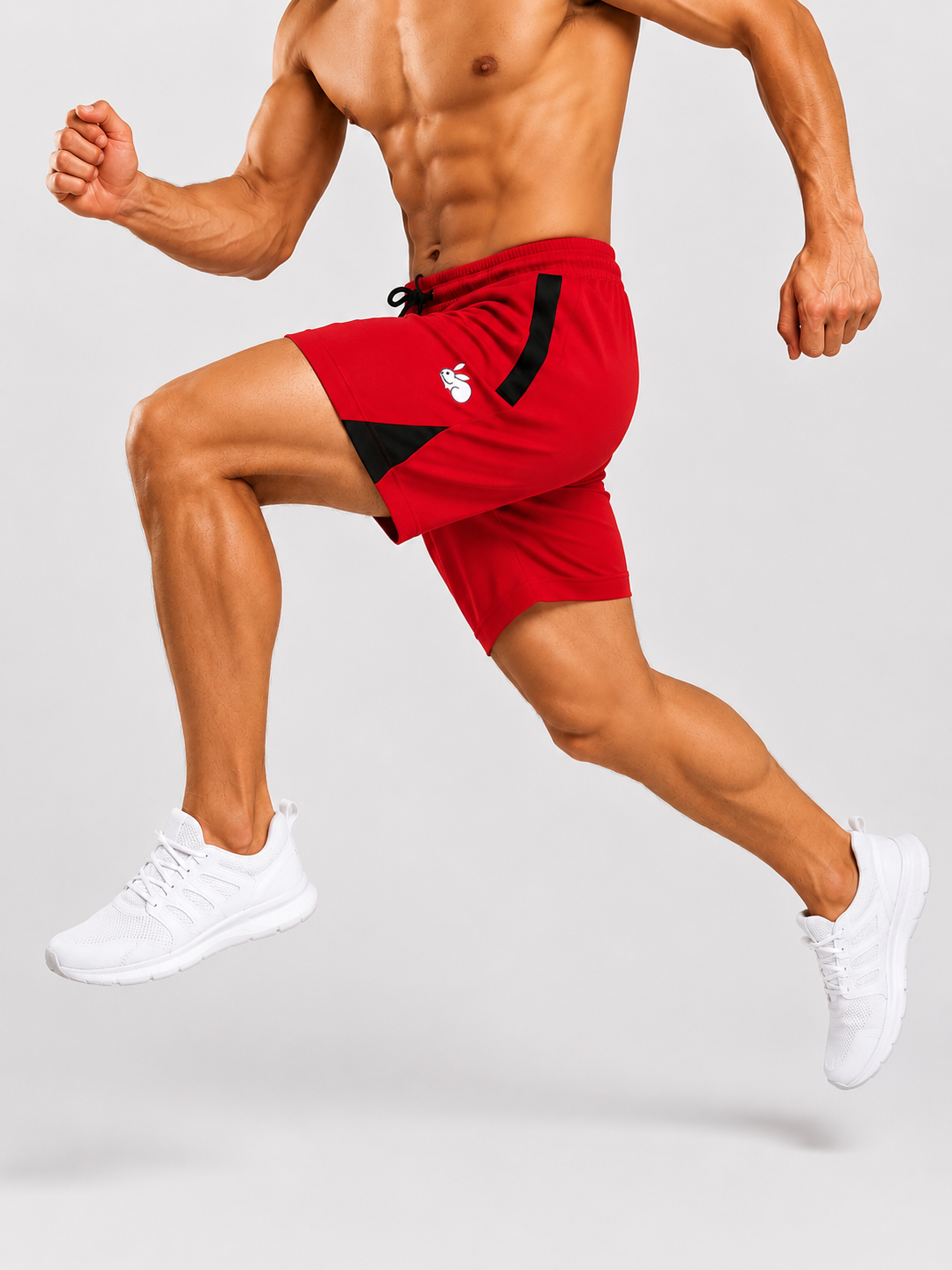Men's Performance Sports Shorts with Elastic Waist | Active Gym Running Shorts | Regular Fit