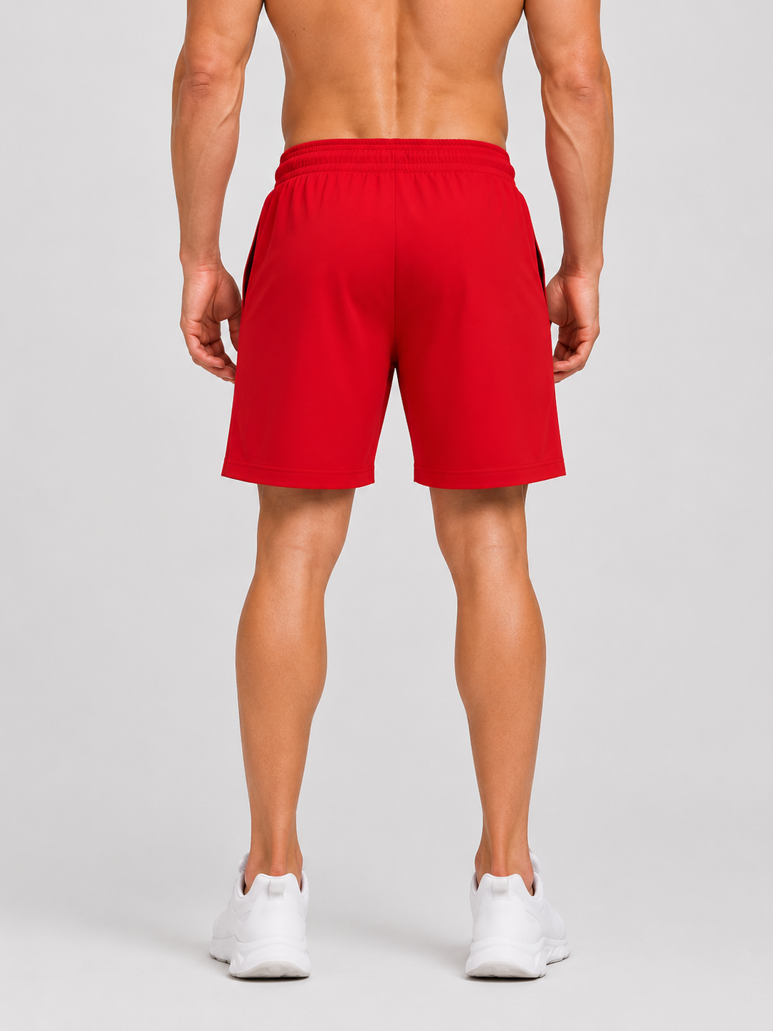 Men's Performance Sports Shorts with Elastic Waist | Active Gym Running Shorts | Regular Fit