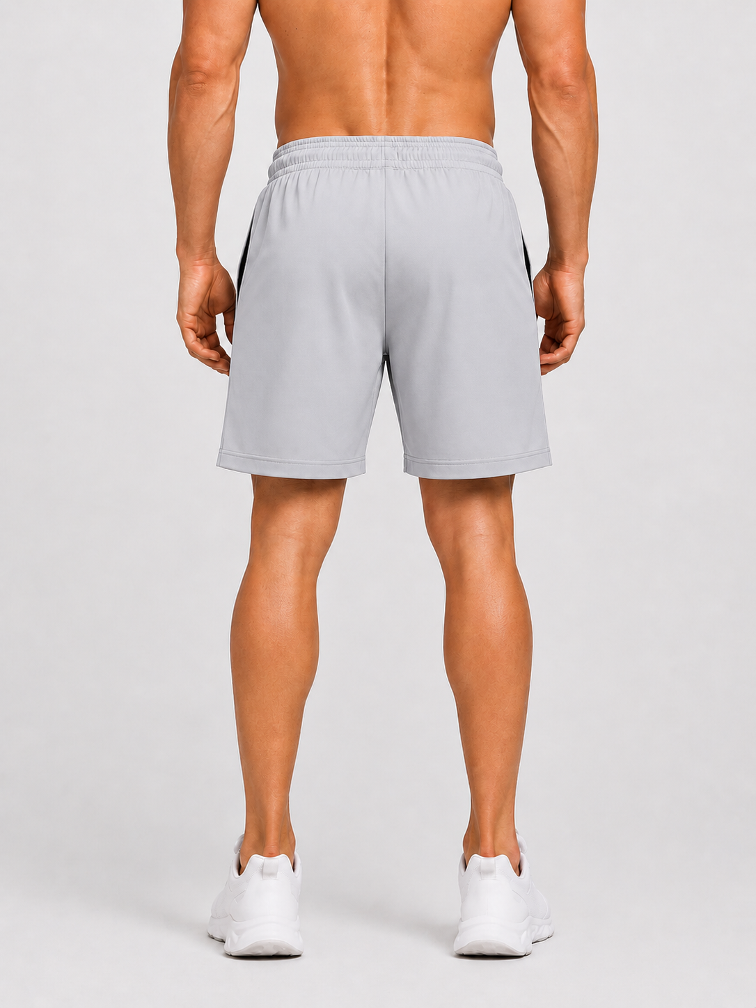 Men's Performance Sports Shorts with Elastic Waist | Active Gym Running Shorts | Regular Fit