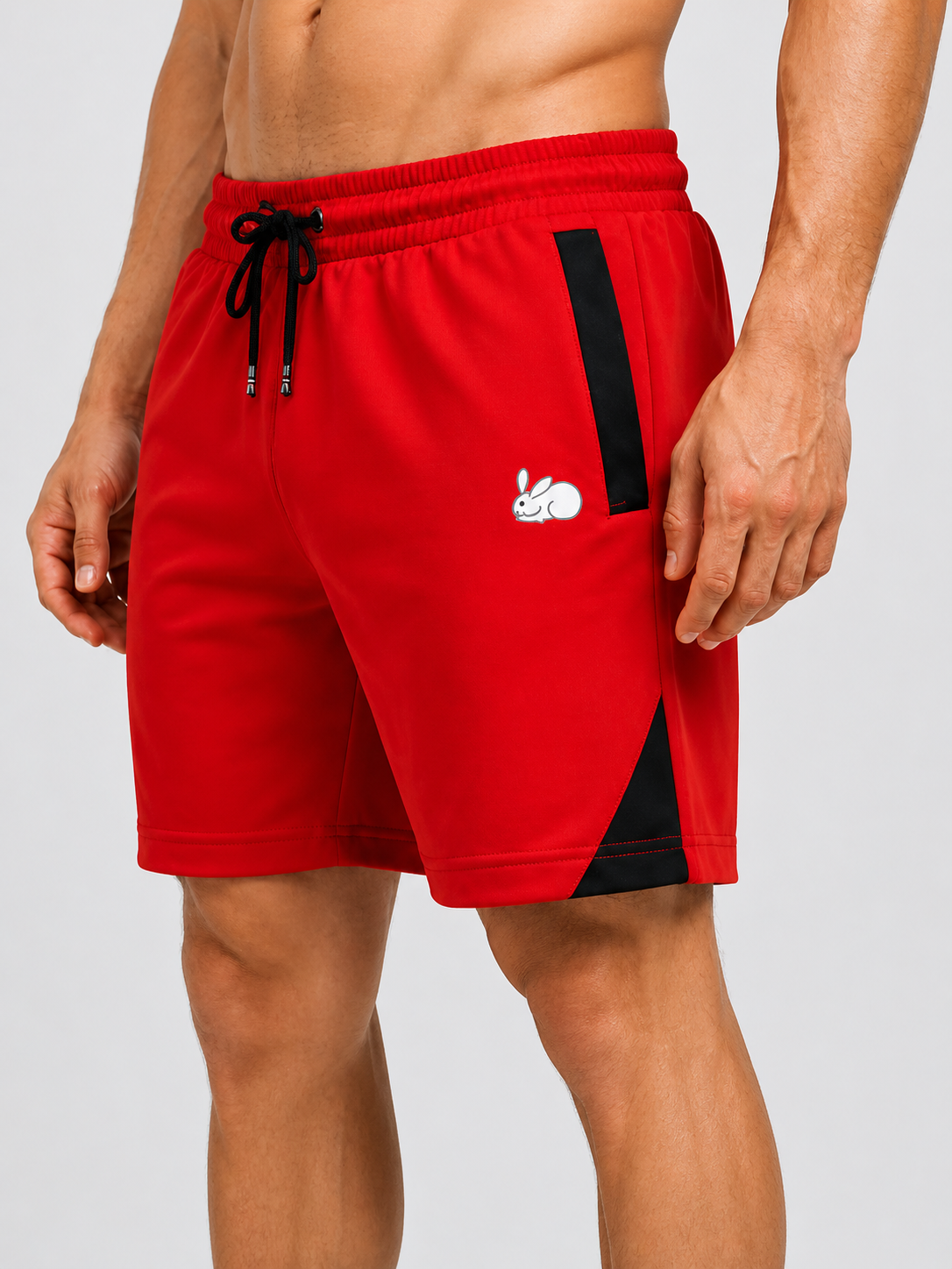 Men's Performance Sports Shorts with Elastic Waist | Active Gym Running Shorts | Regular Fit