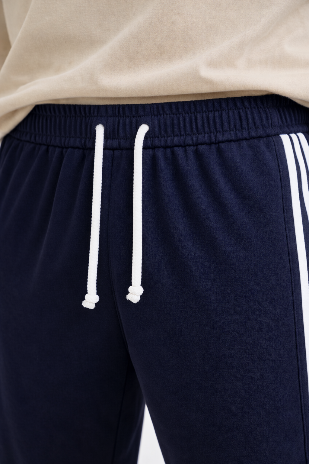 Men's Regular Fit Triple Side Stripe Track Pant | Drawstring Sports Lower