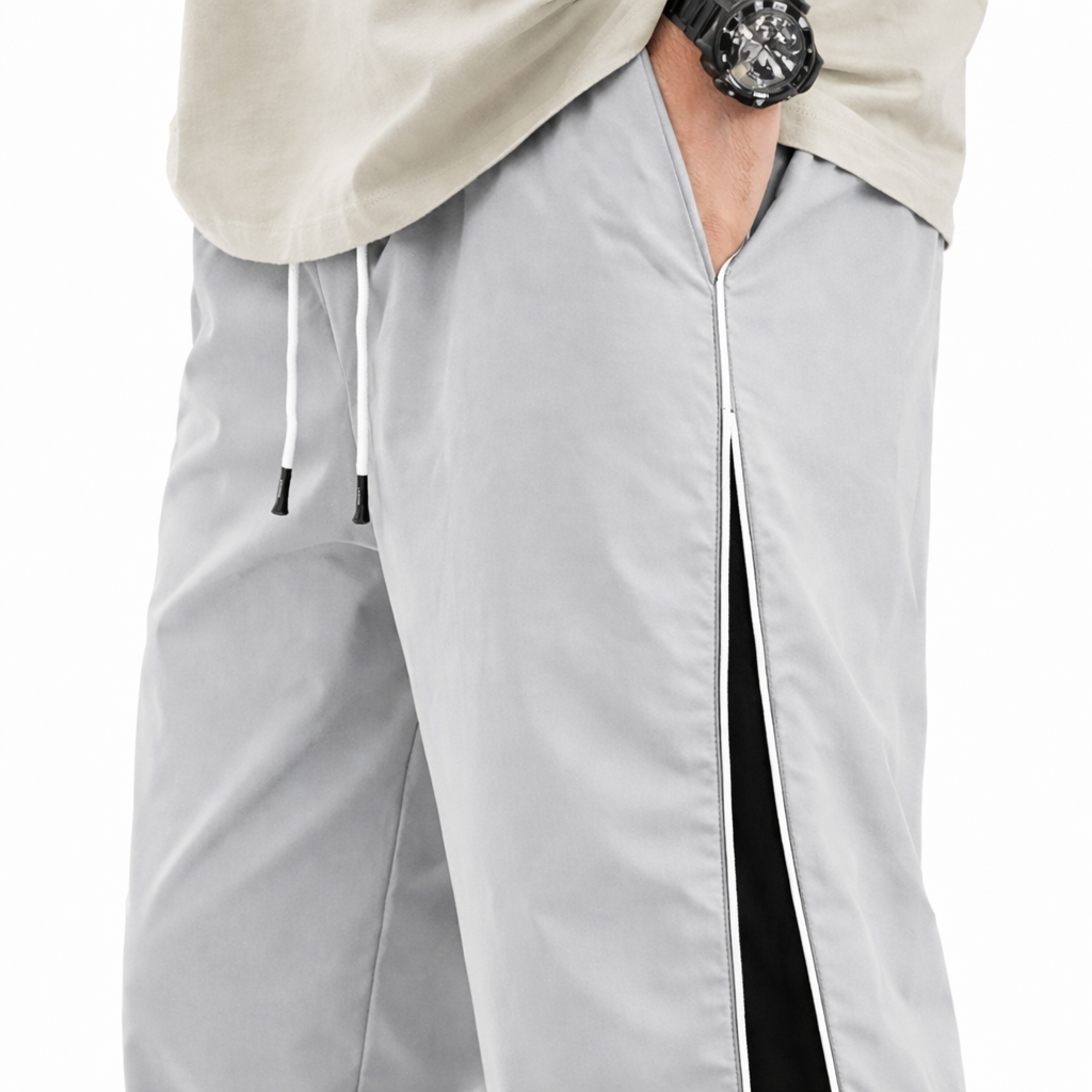 Men's Regular Fit Side Panel Track Pant | Drawstring Sports Lower
