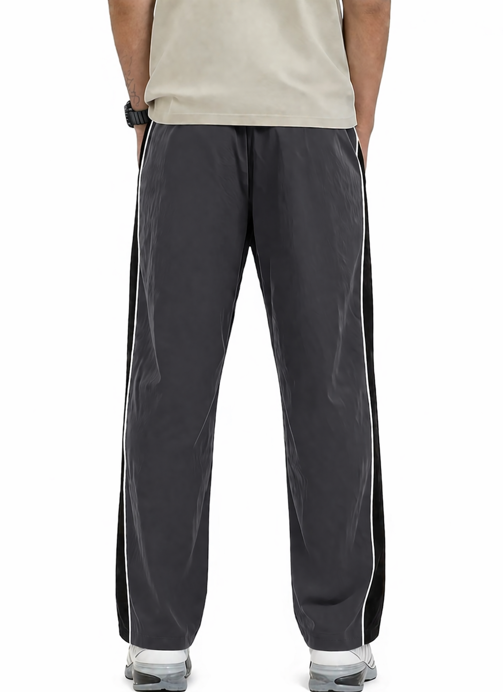 Men's Regular Fit Track Pant with Side Panel | Drawstring Athletic Joggers | Sports & Casual Lower