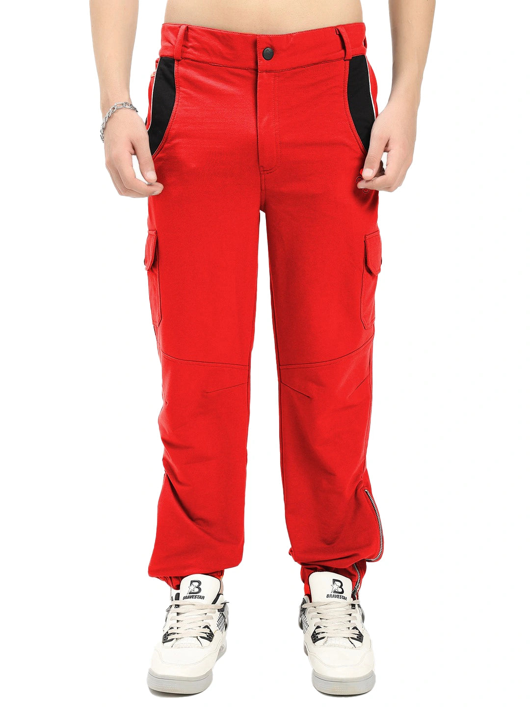 Resteez Men's Premium Cargo Track Pant | Relaxed Fit