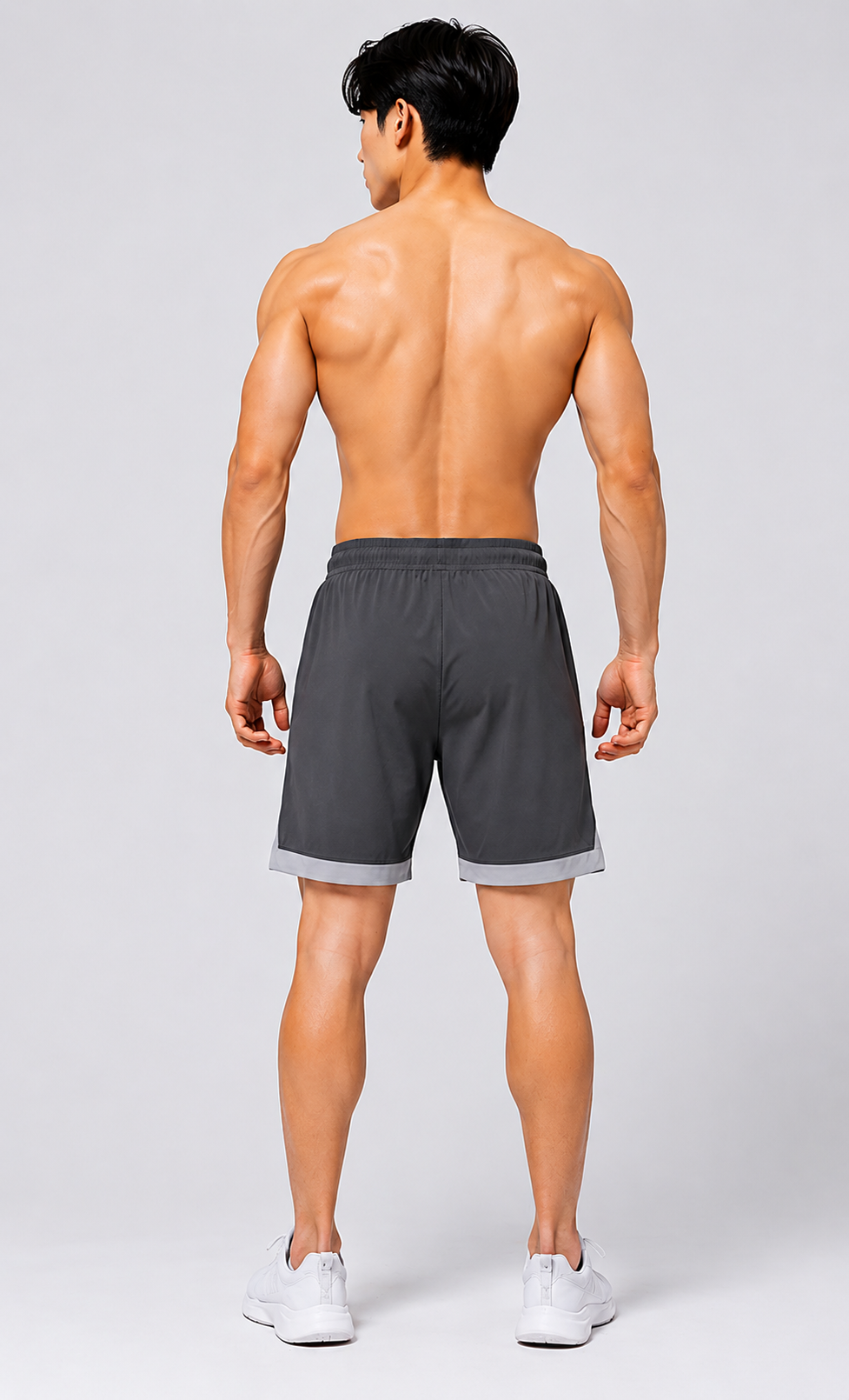Resteez Men's Premium Active Flex Gym & Running Shorts with Zipper Pocket