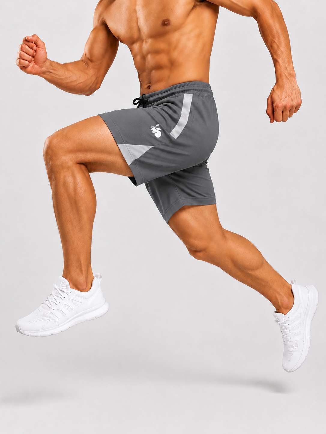 Men's Performance Sports Shorts with Elastic Waist | Active Gym Running Shorts | Regular Fit