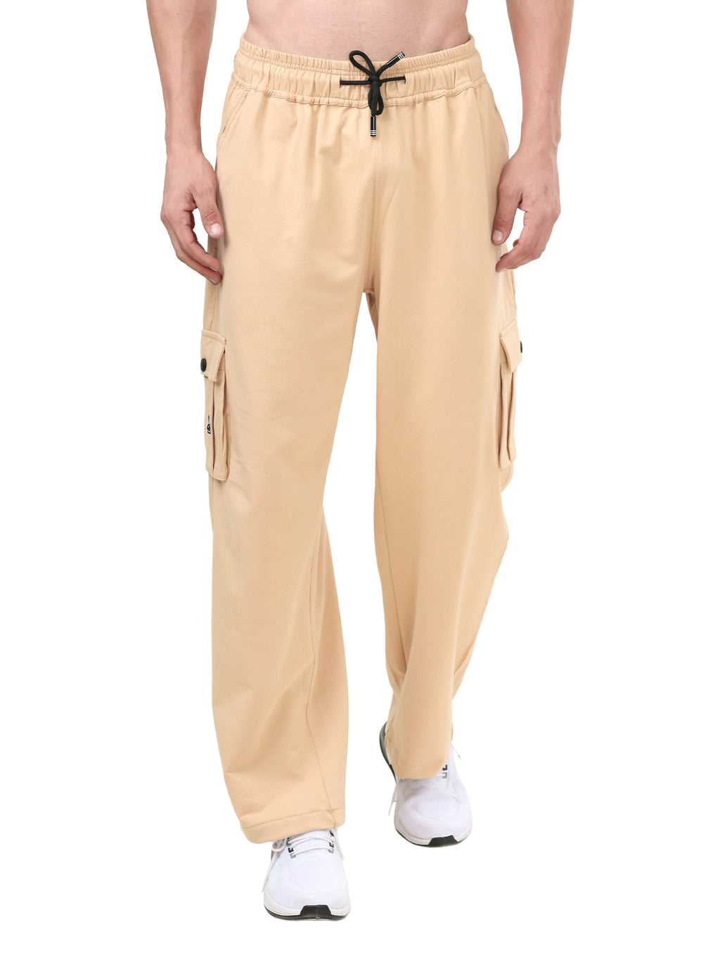 Men's Premium Cargo Track Pants | Relaxed Fit | Soft Cotton Blend | Multi-Pocket Casual Joggers