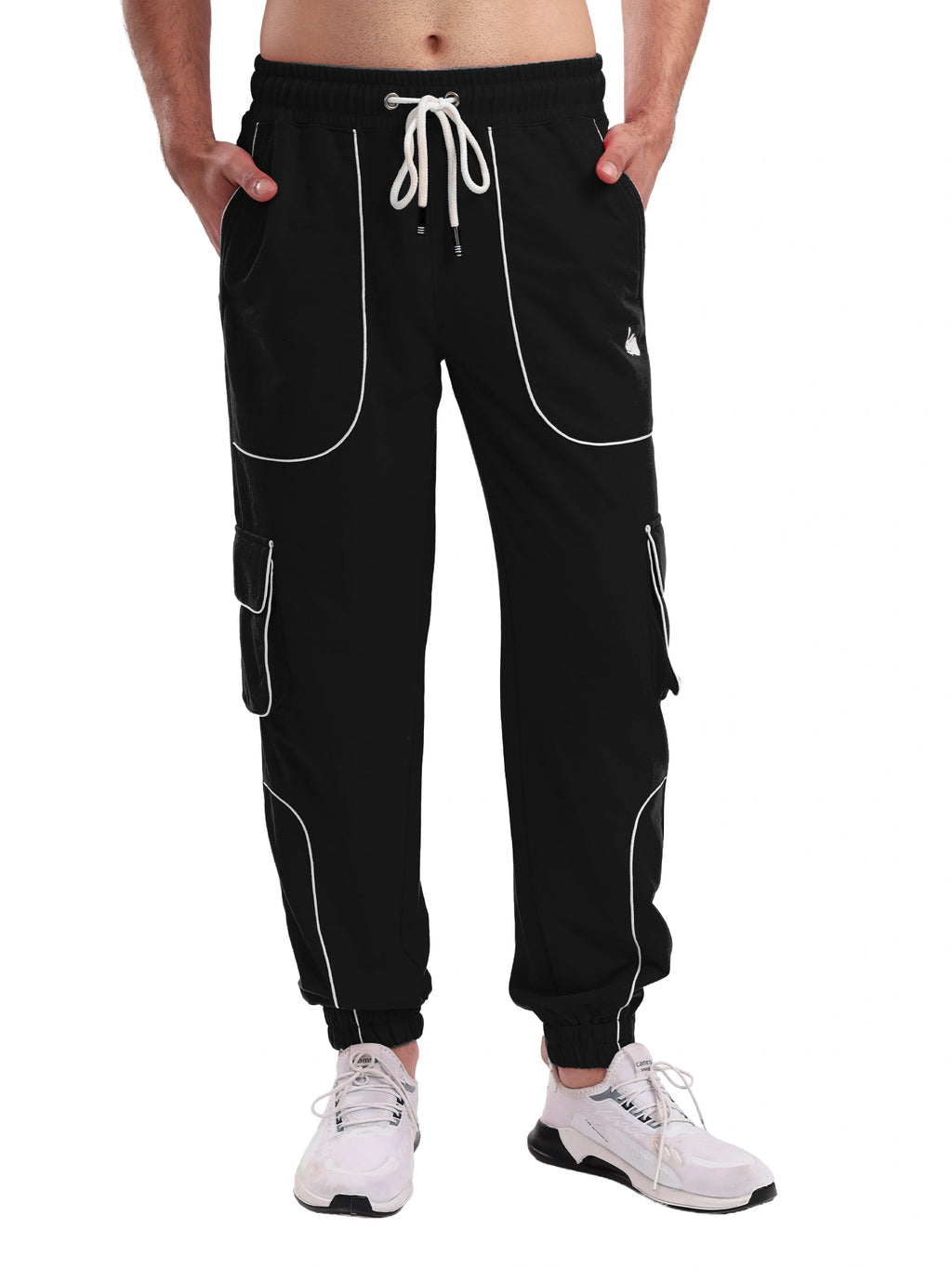 Resteez Men's Premium Utility Cargo Jogger Track Pant